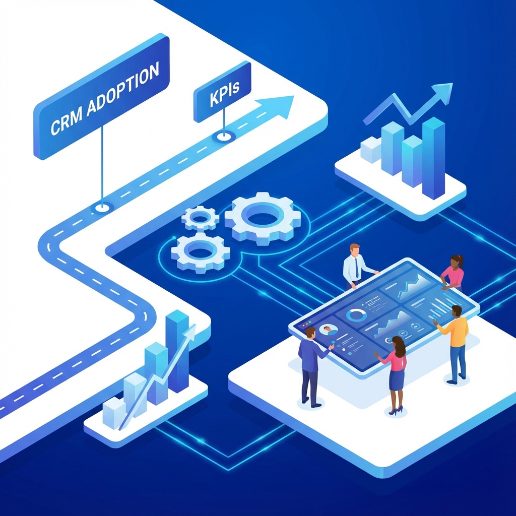 CRMの定着方法：現場が使う運用ルールとKPI